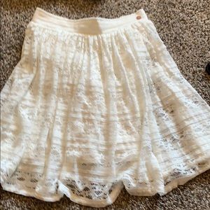 matilda jane white lace skirt